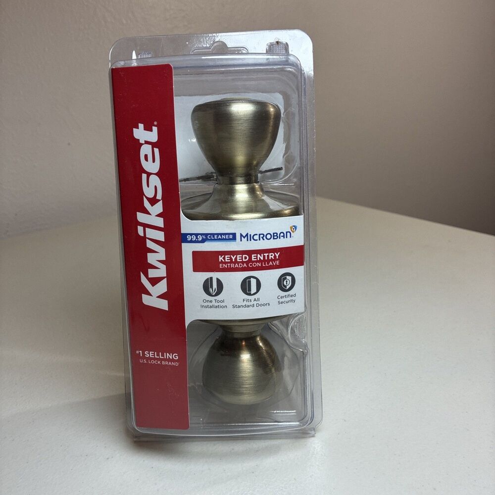 Kwikset SmartKey Security Microban Door Keyed Entry 62888 94002-727 New